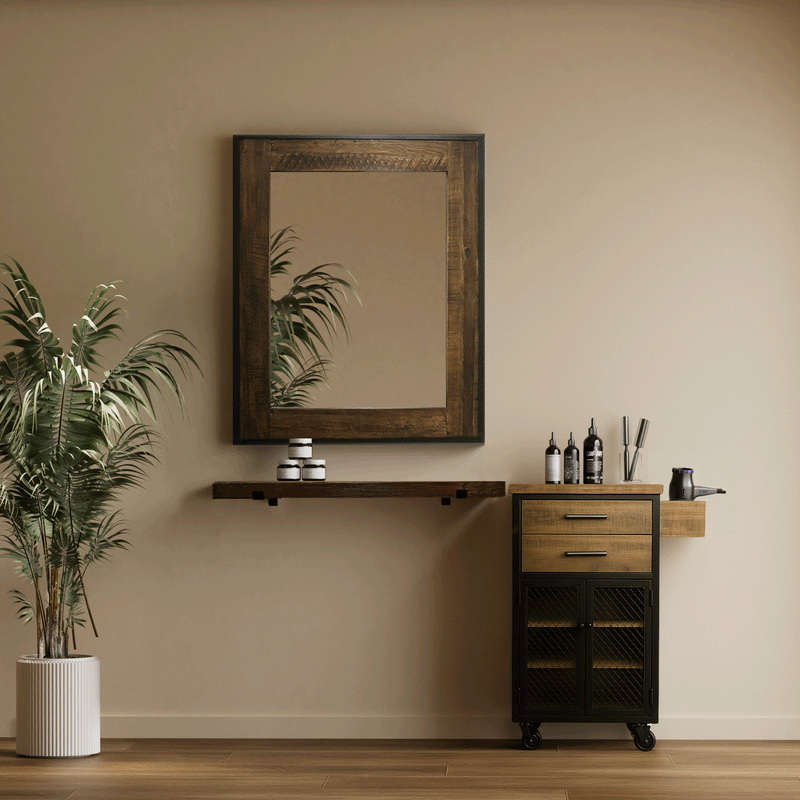 Sierra Reclaimed Wood Station Package - Salon Stations | Keller Sierra Reclaimed Wood Station Package - Salon Stations | Keller
