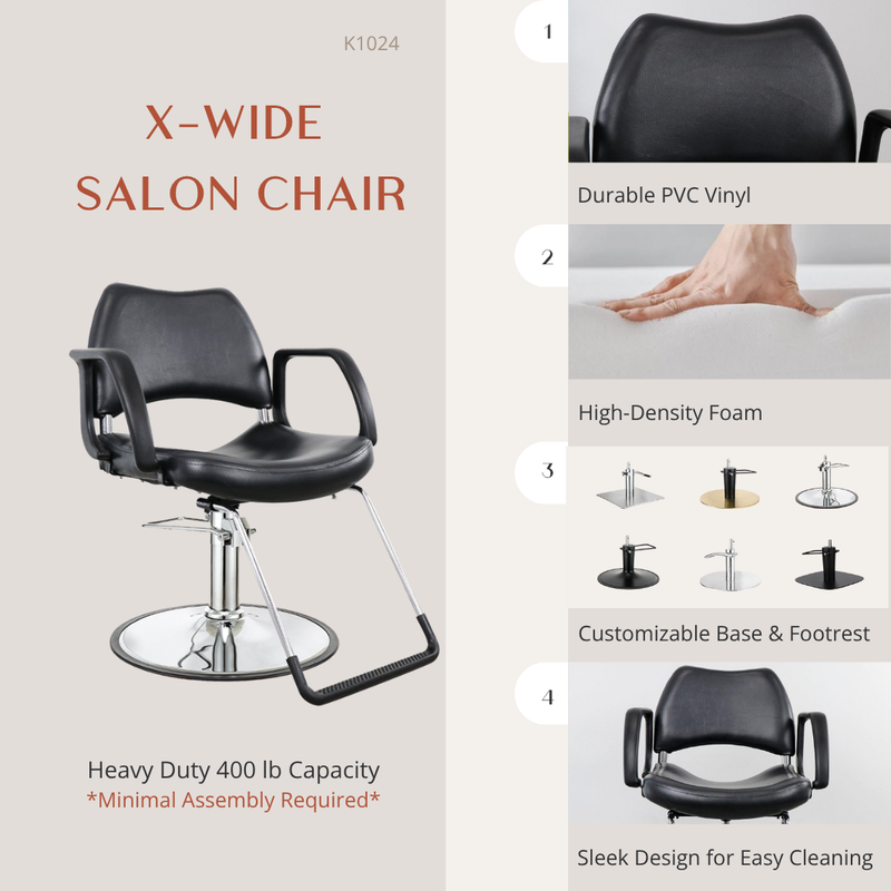 X-Wide Salon Chair - Salon Chairs | Keller