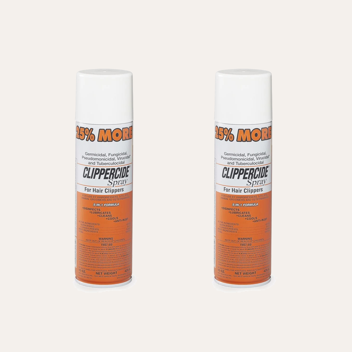 Clipper Disinfectant Spray, 2-pk