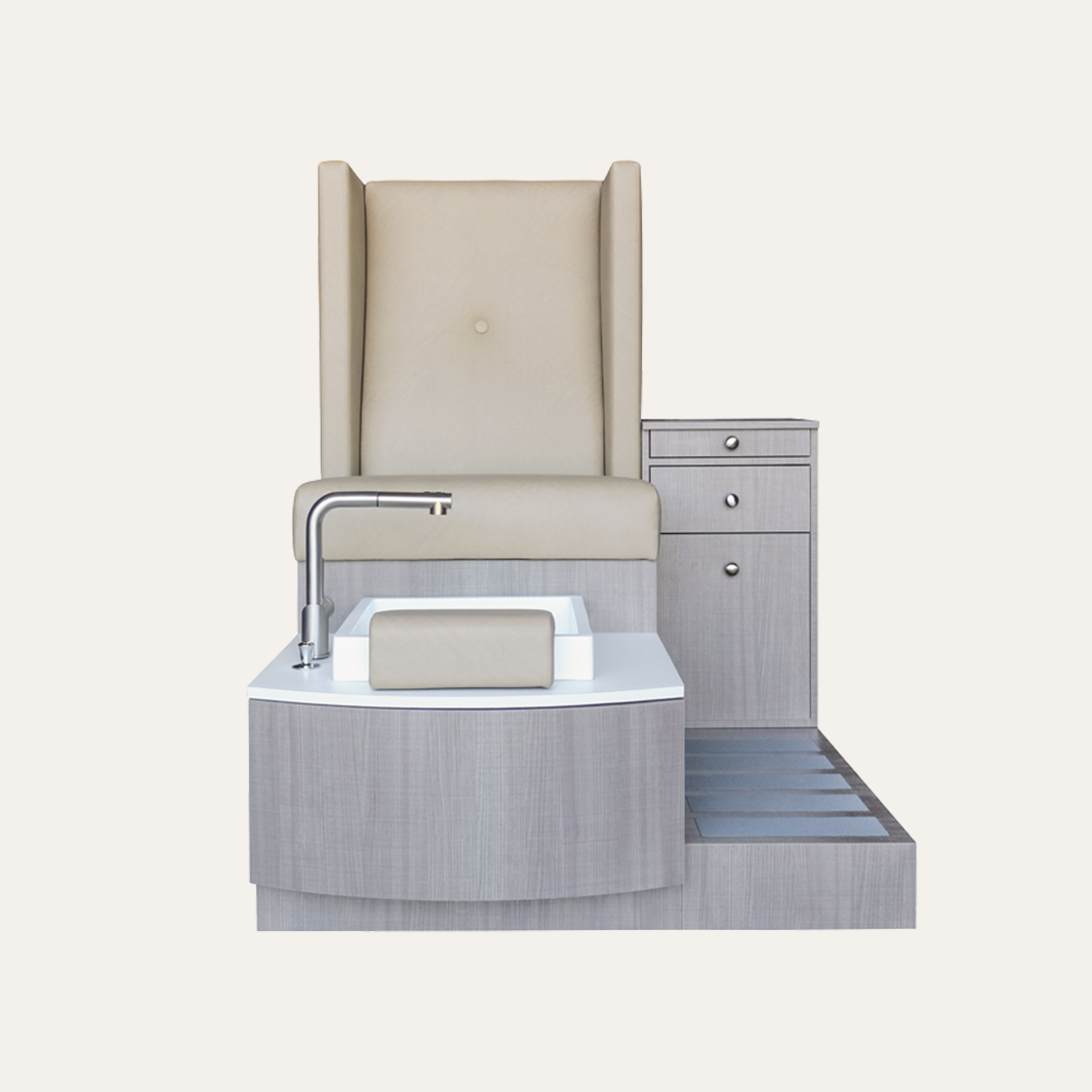 DesignX-Bella Spa Pedicure-Chair-with-Storage-Console-front