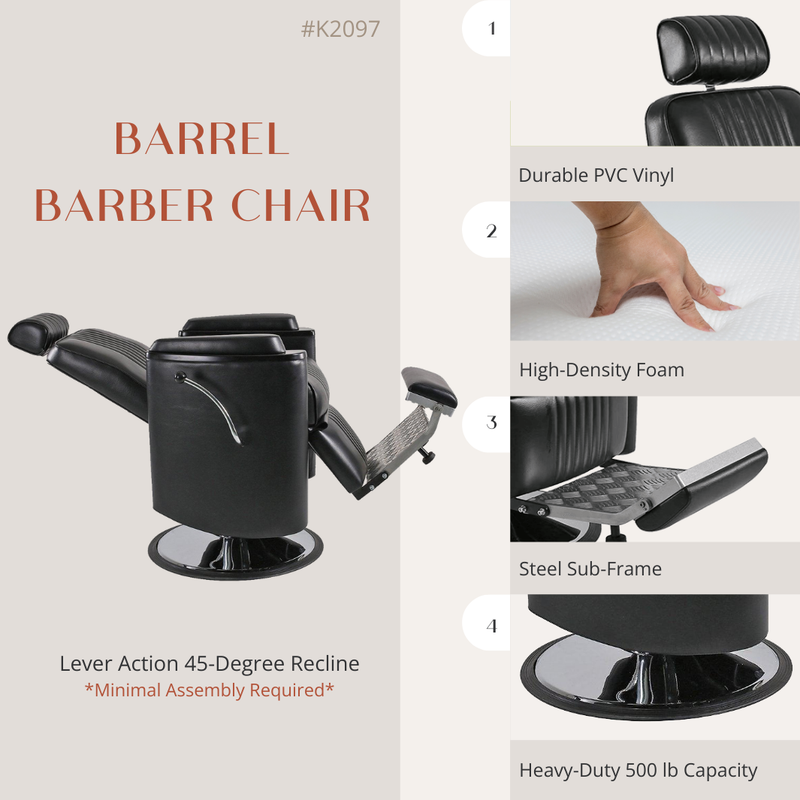Barrel Barber Chair