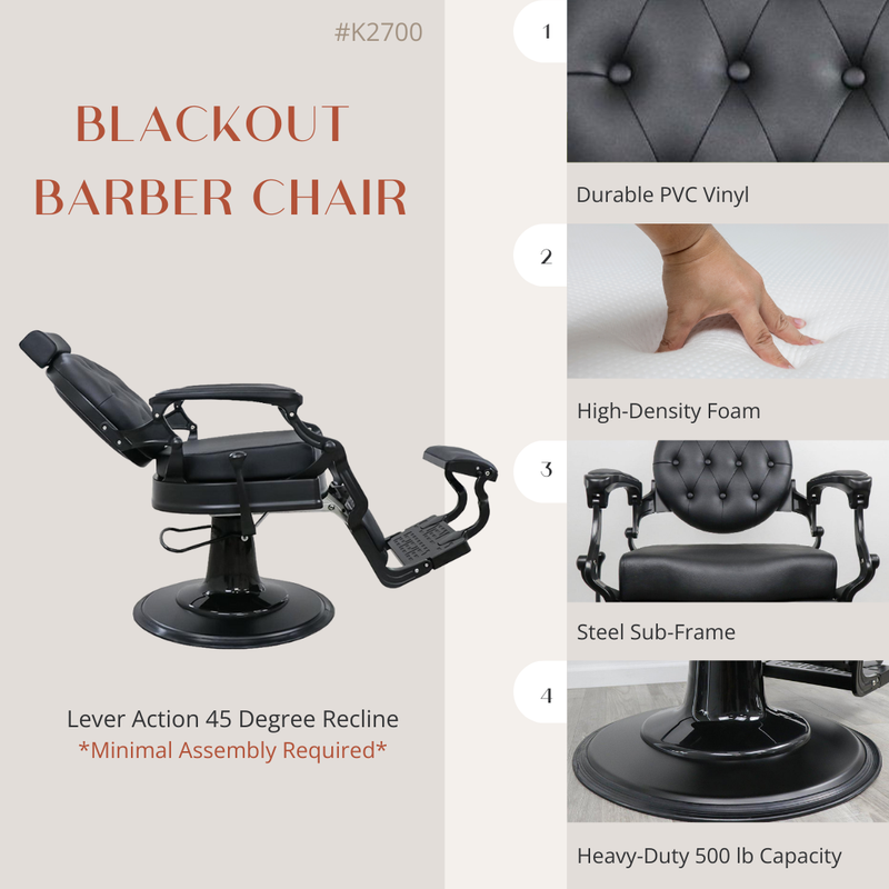 Blackout Barber Chair