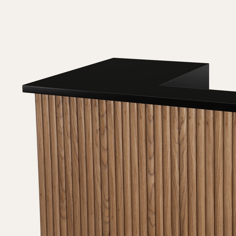 Noir Tambour Reception Desk