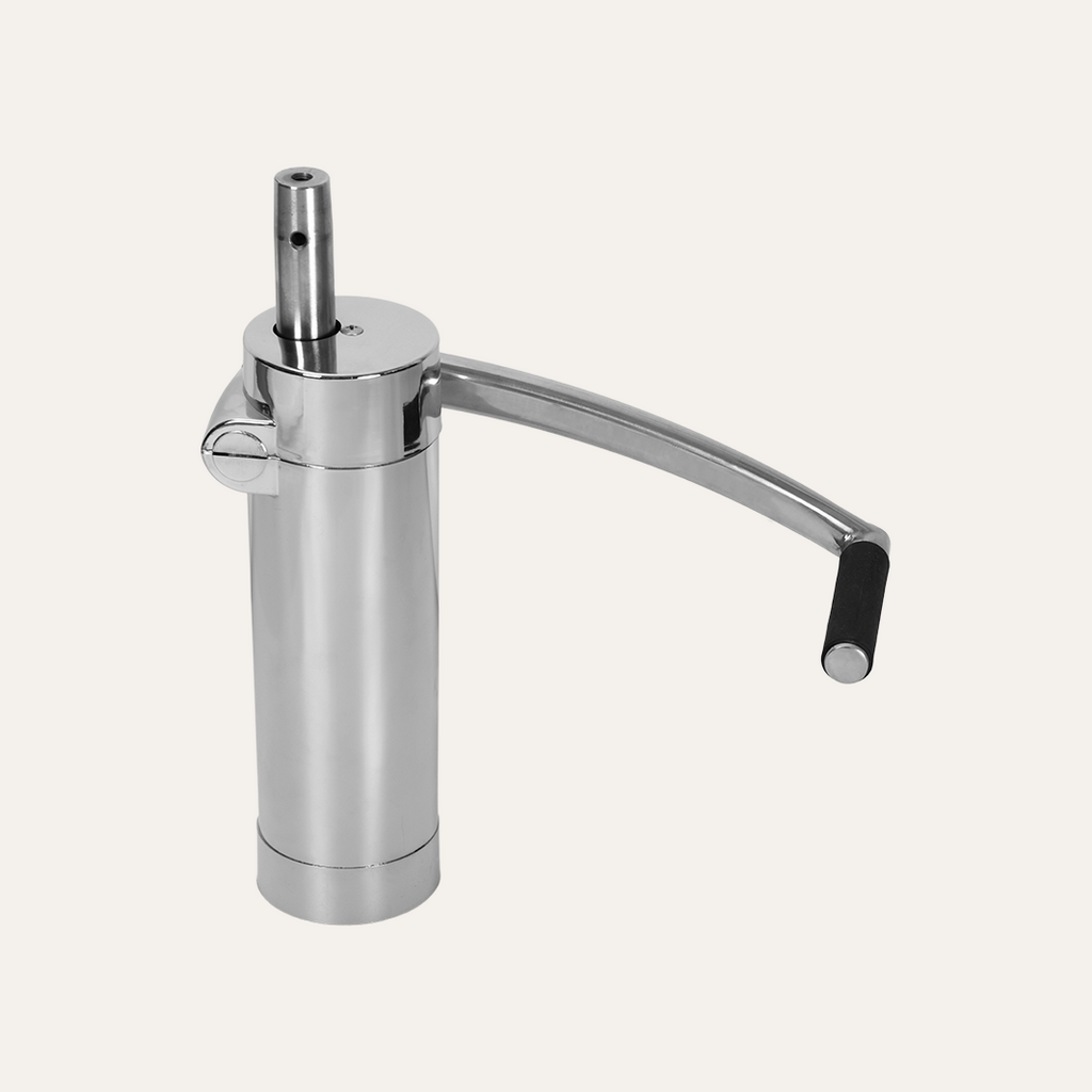 A58 Stainless Circle Base + Pump - Keller International 