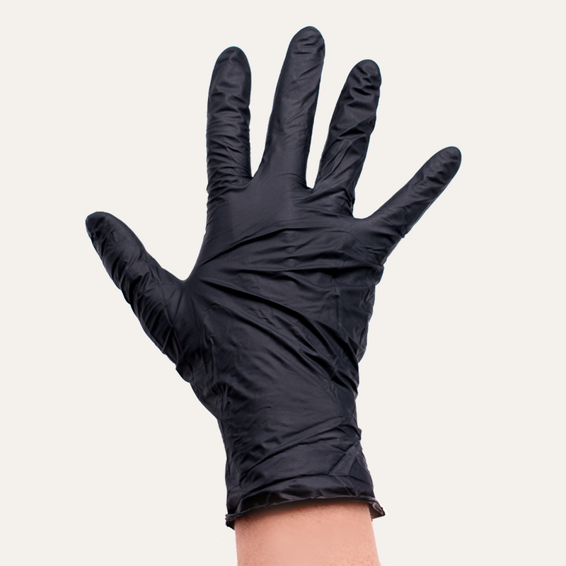 Midnight Black Nitrile Gloves