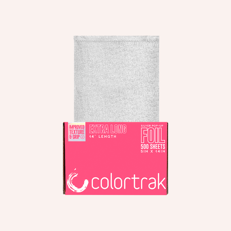 Open Colortrak 500CT Extra Long Silver Pop-Up Foil dispenser box