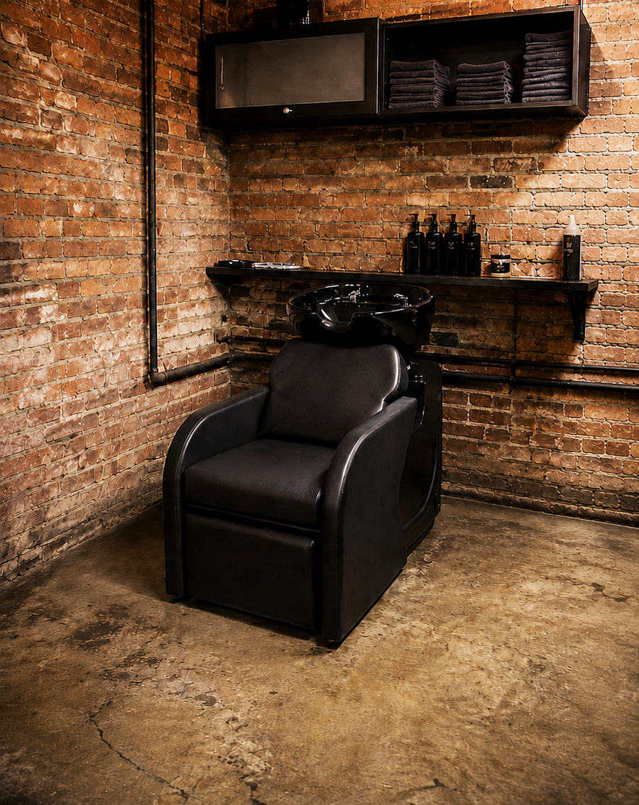 Professional shampoo area