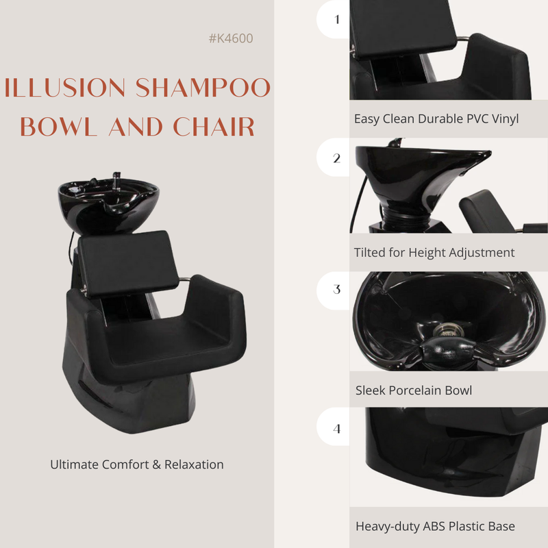 Illusion Shampoo Bowl and Chair