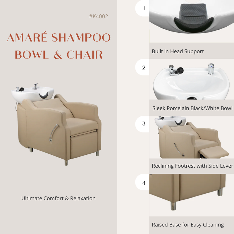 Amaré Shampoo Bowl & Chair
