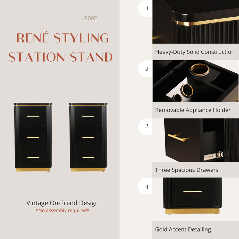 René Styling Station Stand-2pks