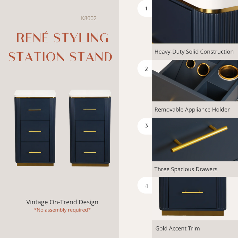 René Styling Station Stand-2pks