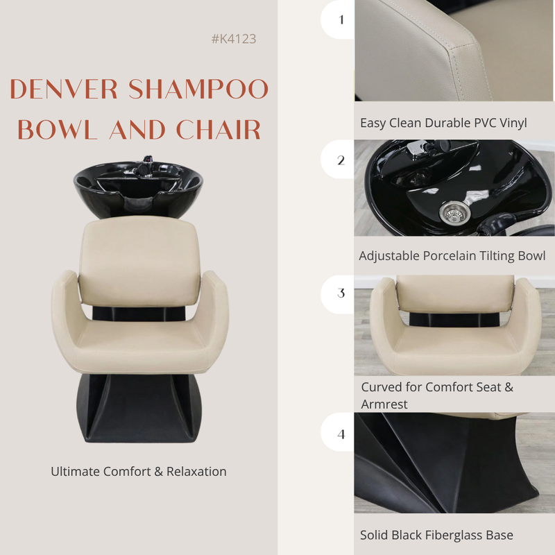 Denver Shampoo Bowl and Chair