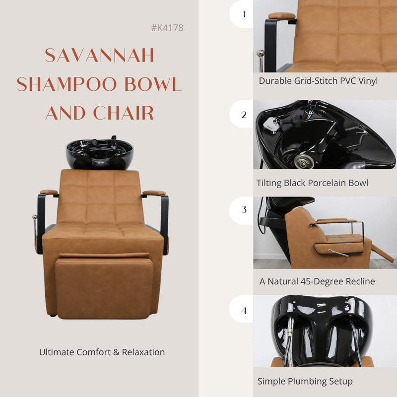 Savannah Shampoo Bowl and Chair