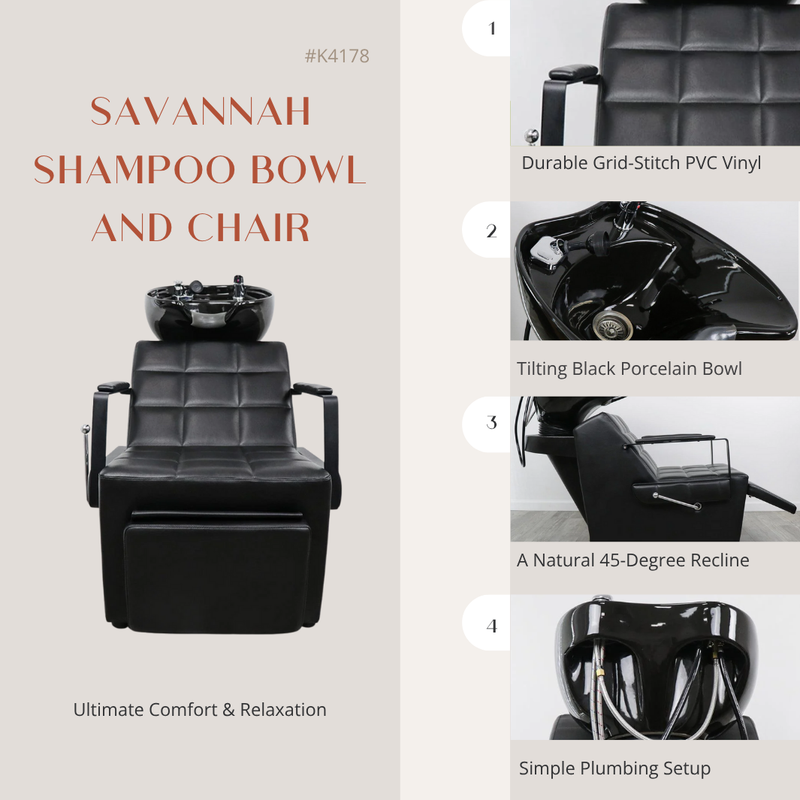 Savannah Shampoo Bowl and Chair