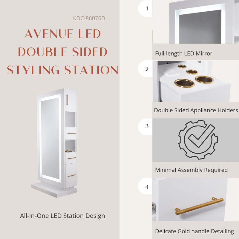 Avenue LED Double Sided Styling Station