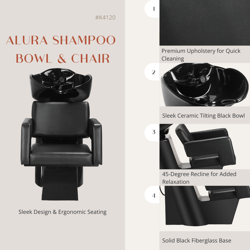 Alura Shampoo Bowl and Chair