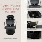 Manhattan Gold Shampoo Bowl and Chair