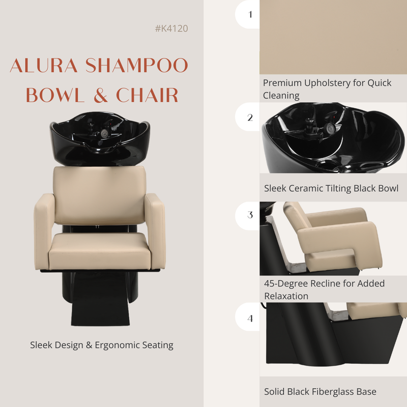 Alura Shampoo Bowl and Chair