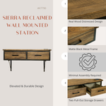 Sierra Reclaimed Wall Mounted Station