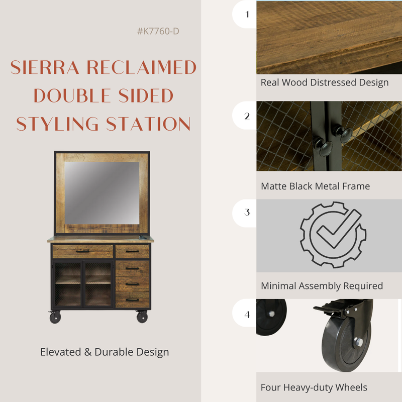 Sierra Reclaimed Double Sided Styling Station