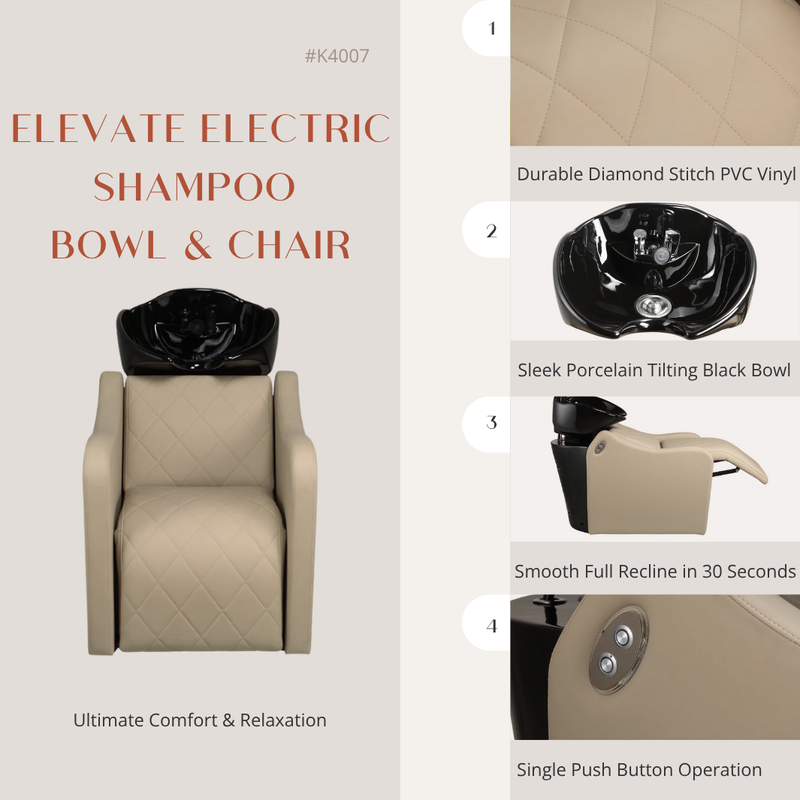 Elevate Electric Shampoo Bowl & Chair