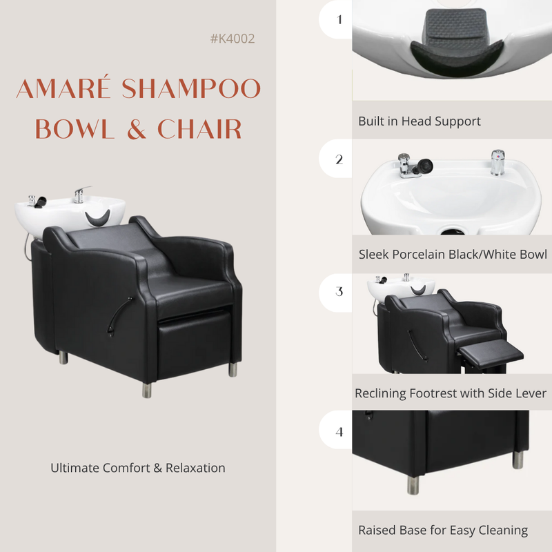 Amaré Shampoo Bowl & Chair