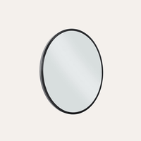 34" Metal Frame Round Mirror