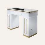 NAPA Manicure Table White/Gold