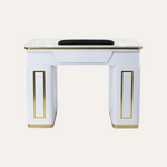 NAPA Manicure Table White/Gold
