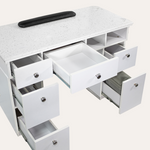 NAPA Manicure Table White/Silver