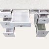 NAPA Manicure Table White/Silver