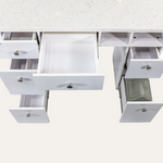 NAPA Manicure Table White/Silver