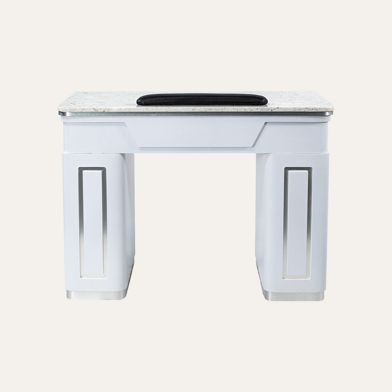 NAPA Manicure Table White/Silver