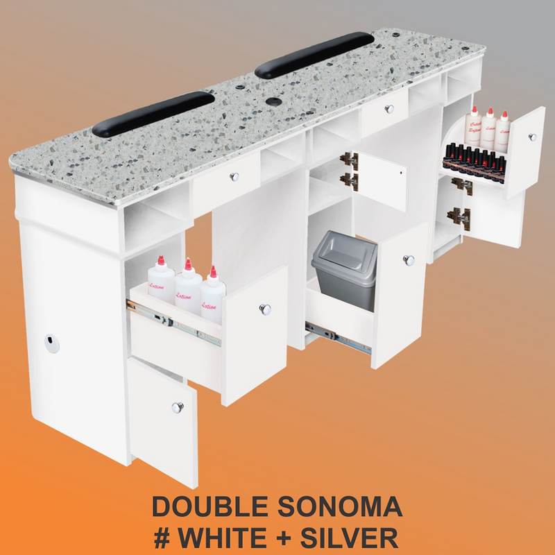 Sonoma Double Manicure Table