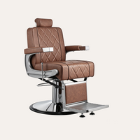 adams barber chair in saddle color 
