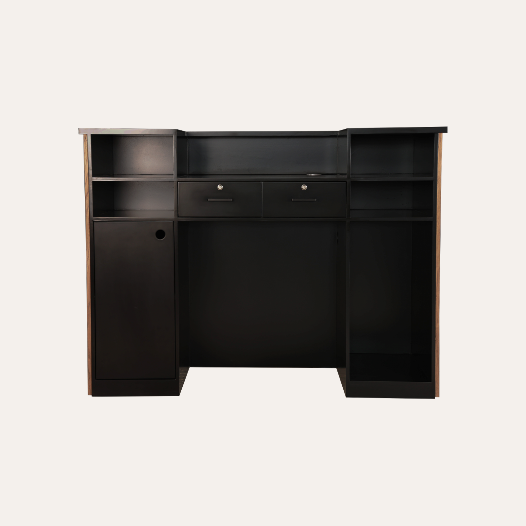 Aveline-tambour-reception-desk walnut color 