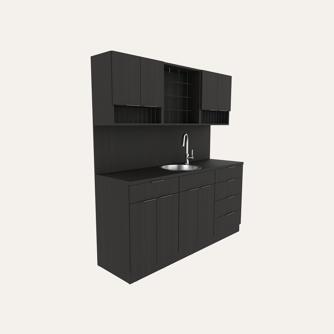 Y-C-E1137-72 72 Config A Color Dispensary with Sink