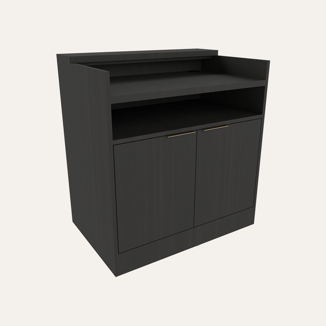 Y-C-E1165-36 Nico 36 Concierge Reception Desk with LED Accent Light-BACK