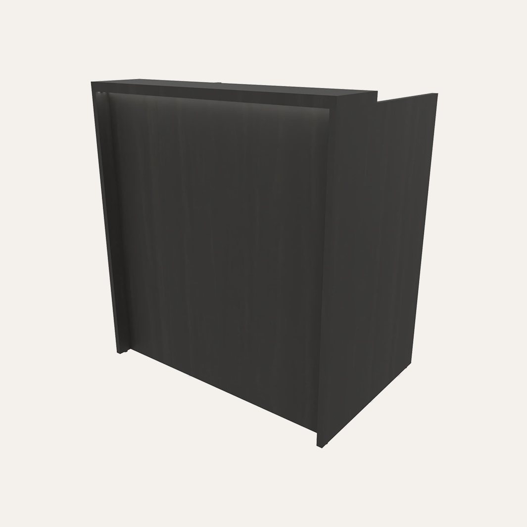 Y-C-E1165-36 Nico 36 Concierge Reception Desk with LED Accent Light-FRONT