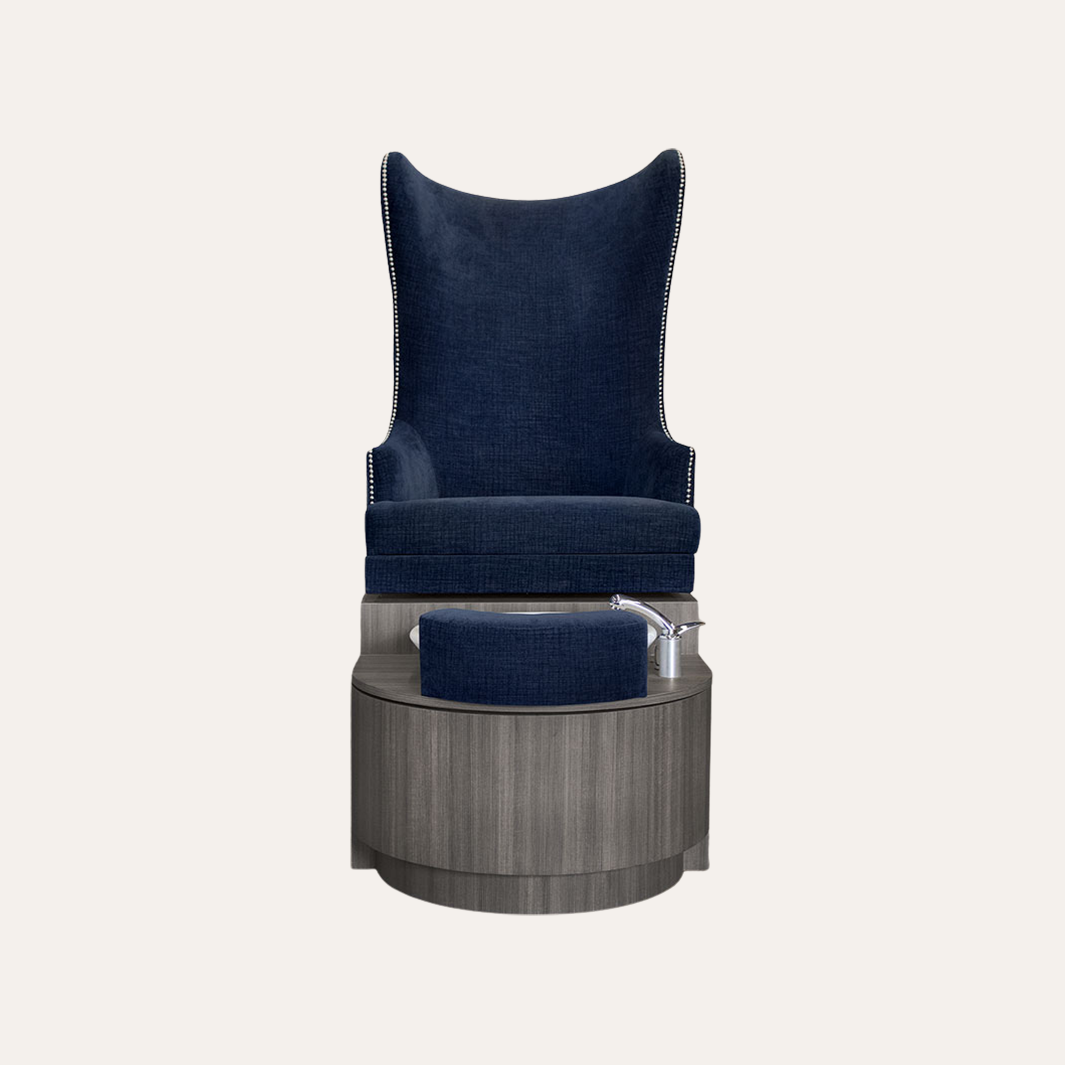 Cora Wingback Spa Pedicure Chair with Nailhead Accents-main
