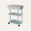 Silver Fox Glass Spa Utility Trolley w/ Storage 1040A