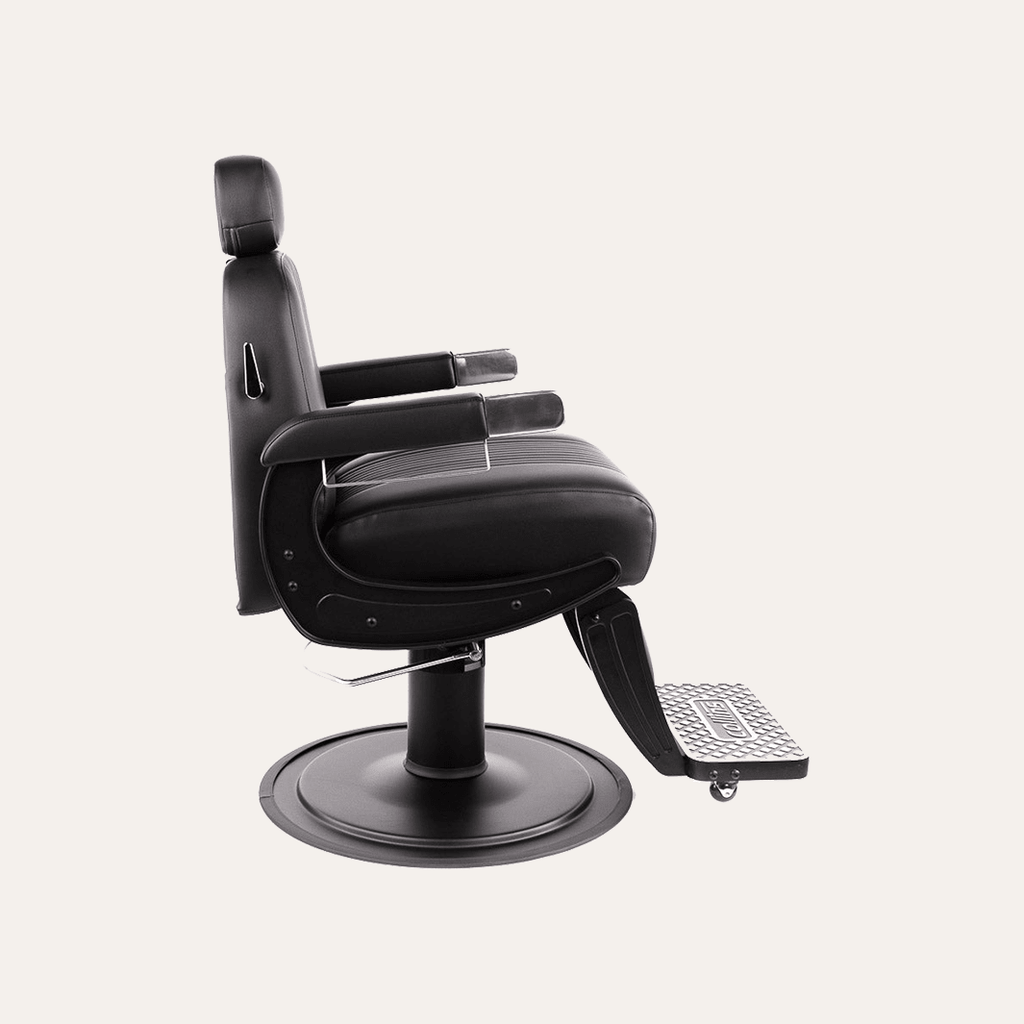 Blacked-Out Omega Barber Chair - Barber Chairs | Keller