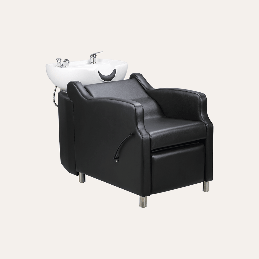 Shampoo bowl discount with chair attached