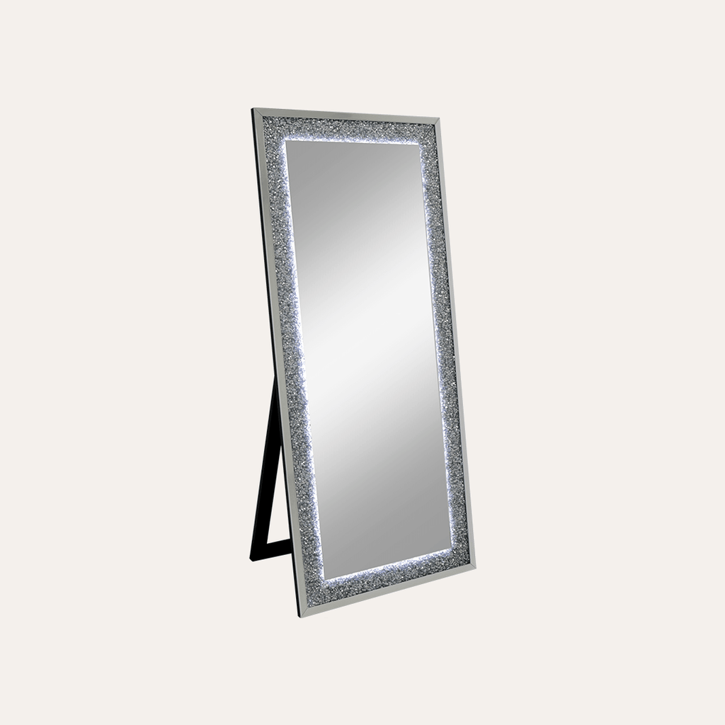Krystal LED Full Length Floor Mirror - Keller International 