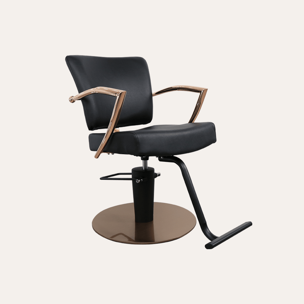 Manhattan Rose Gold Salon Chair - Keller International 