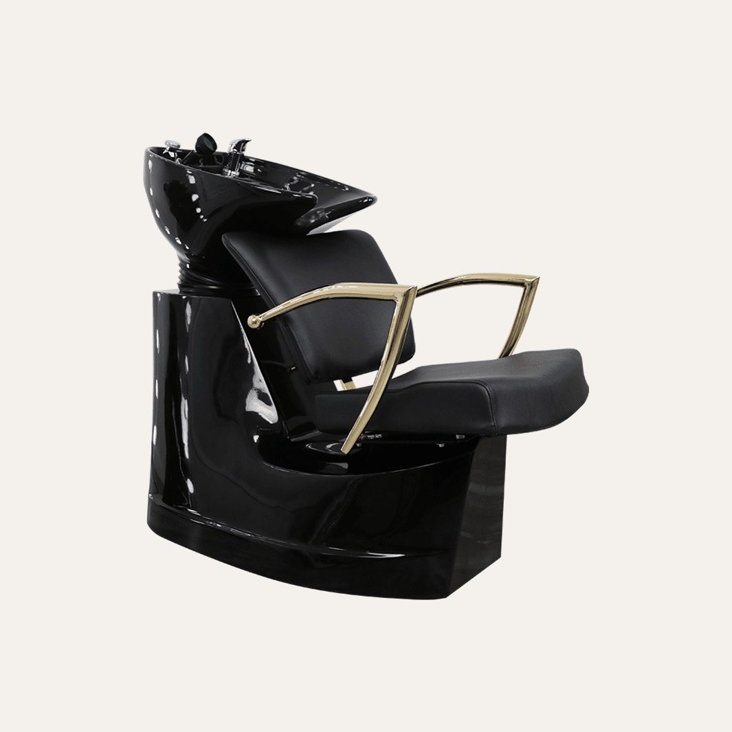 Manhattan Gold Shampoo Bowl and Chair - Keller International 
