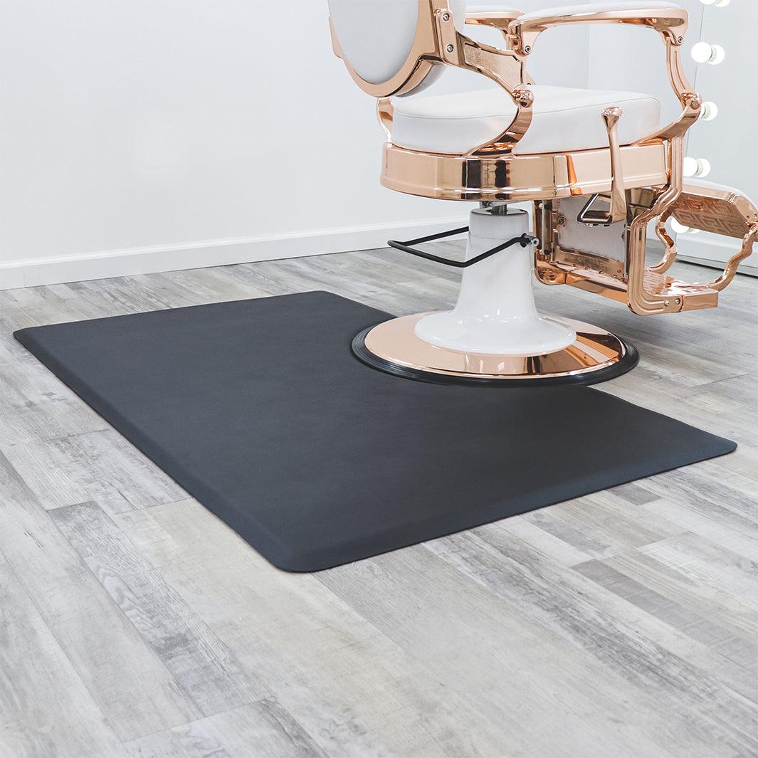 Black Rectangular Salon Mat