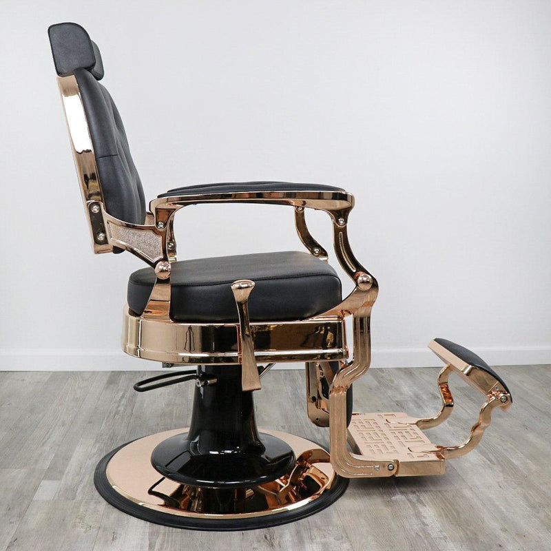 Knockout Rose Gold Barber Chair by Keller International