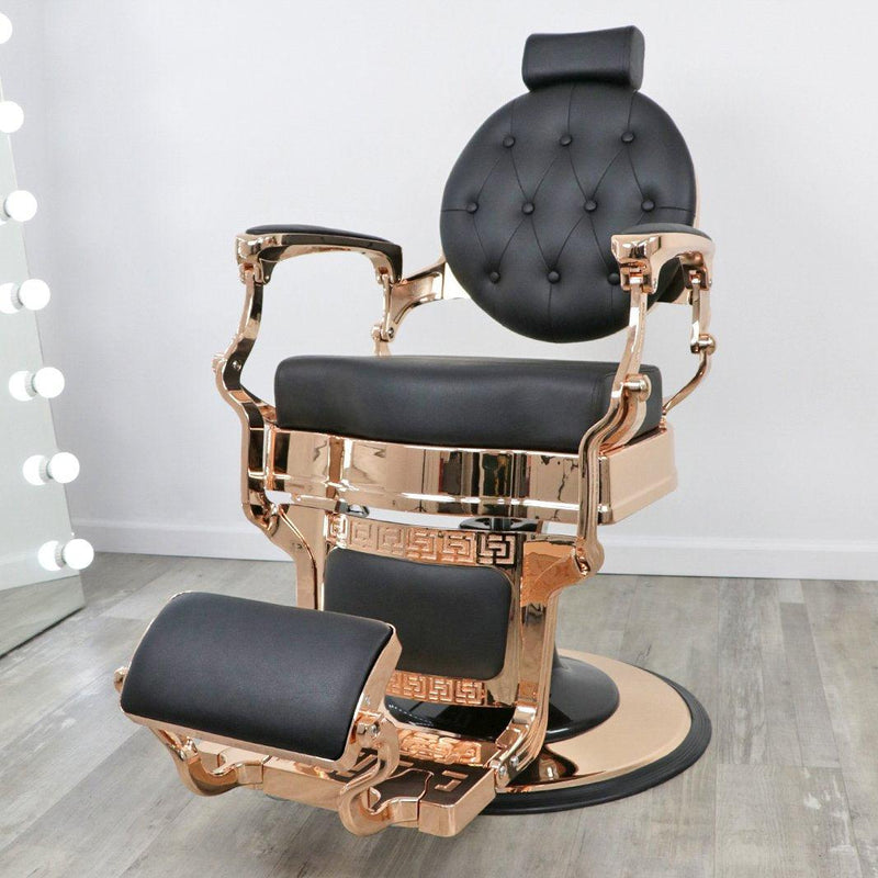 Toronto Rose Gold Barber Chair by Keller International